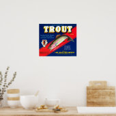 ヴィンテージトルブランドワシントンリンゴ ポスター (キッチン)