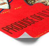 ヴィンテージトルブランドワシントンリンゴ ポスター (角)