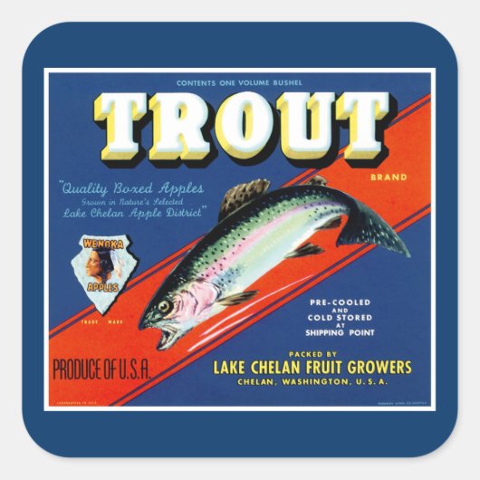 ヴィンテージトルブランドAppleラベル スクエアシール (正面)