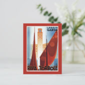 ヴィンテージトルボレリヴァレイクガルダイタリアン旅行 ポストカード (スタンド正面)