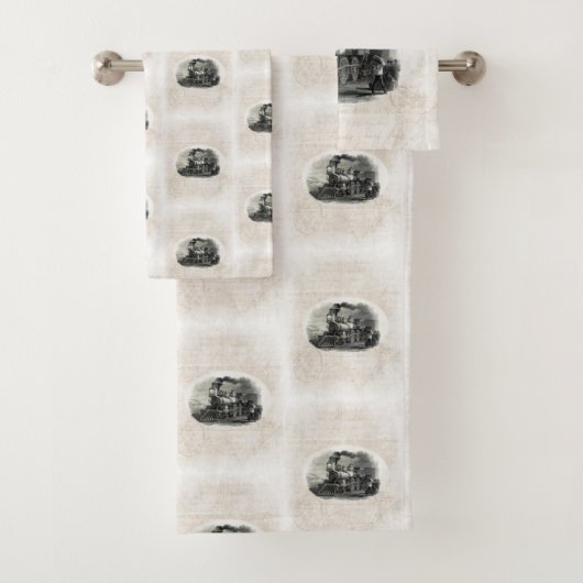 ヴィンテージトレインバスルーム用タオル バスタオルセット (インサイチュ)