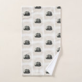 ヴィンテージトレインバスルーム用タオル バスタオルセット (ハンドタオル)