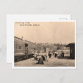 ヴィンテージトレインフォトグリーティングスショーニーColorado ポストカード (正面/裏面)