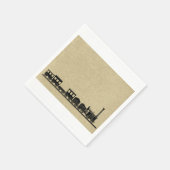 ヴィンテージトレイン紙ナプキンス スタンダードカクテルナプキン (角)
