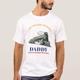 ヴィンテージトレイン ダディ バースデー Tシャツ