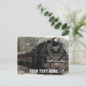 ヴィンテージトレイン(CustomText) ポストカード (スタンド正面)