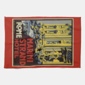 ヴィンテージトレビファウンテンマリニストランドホテルローマ キッチンタオル (横)