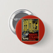 ヴィンテージトレビファウンテンマリニストランドホテルローマ 缶バッジ (正面&裏面)