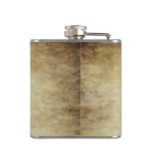 ヴィンテージトレンディーグランジアイリッシュシャムロックモノグラム フラスク (裏面)