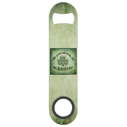 ヴィンテージトレンディーグランジアイリッシュシャームロック スピード栓抜き (正面)