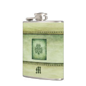 ヴィンテージトレンディーグランジアイリッシュシャームロック フラスク (左)