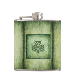 ヴィンテージトレンディーグランジアイリッシュシャームロック フラスク