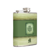 ヴィンテージトレンディーグランジアイリッシュシャームロック フラスク (右)