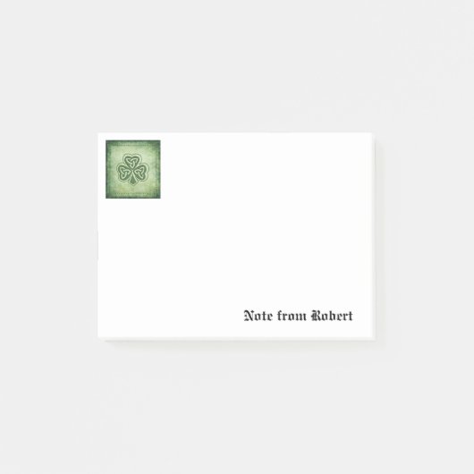 ヴィンテージトレンディーグランジアイリッシュシャームロック ポストイット (正面)