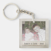 ヴィンテージトレンディーフォトフレーム(1枚の写真) キーホルダー (正面)