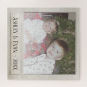 ヴィンテージトレンディーフォトフレーム(1枚の写真) ジグソーパズル (横)