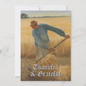 ヴィンテージトレンディー感謝と感謝の収穫 シーズンカード (正面)