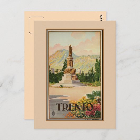 ヴィンテージトレントトレントイタリアン旅行 ポストカード (正面/裏面)