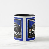 ヴィンテージトレントンNJポスター マグカップ (中央)
