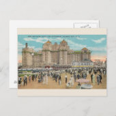 ヴィンテージトレーモアホテルアトランティックシティハガキ ポストカード (正面/裏面)