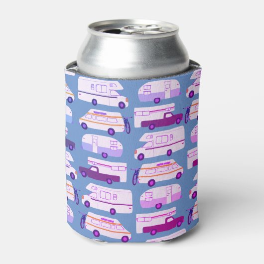 ヴィンテージトレーラーキャンパーキャンピングRVヴァンライフカスタム 缶クーラー (缶正面)