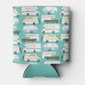 ヴィンテージトレーラーキャンパーキャンピングRVヴァンライフカスタム 缶クーラー (正面)