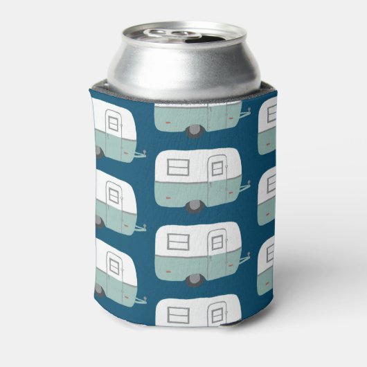 ヴィンテージトレーラーキャンパーITカスタマイズキャンピング 缶クーラー (缶裏面)