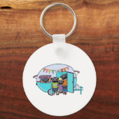 ヴィンテージトレーラープラグ キーホルダー (正面)