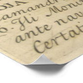 ヴィンテージトロイア戦争の戦場の地図(1716) ポスター (角)