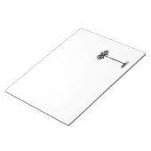 ヴィンテージトロピカルアイランドパームツリー空白のテンプレート ノートパッド (アングル)