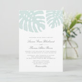 ヴィンテージトロピカルウェディング招待状 招待状 (スタンド正面)