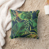 ヴィンテージトロピカルジャングルモンキー装飾用クッション クッション (ブランケット)