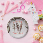 ヴィンテージトロピカルチキバードパロッツ&葉パーティー ペーパープレート (パーティー)