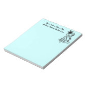 ヴィンテージトロピカルハワイアンフラダンパーソナライズされたサ ノートパッド (回転)