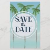 ヴィンテージトロピカルパームのSave The Date (裏面)