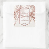 ヴィンテージトロピカルパームツリーコキト スクエアシール (バッグ)