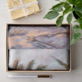 ヴィンテージトロピカルパームツリービーチシーンデクページ 薄葉紙 (ギフト)