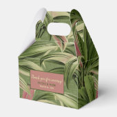 ヴィンテージトロピカルパーム植物水彩グリーン フェイバーボックス (裏面サイド)