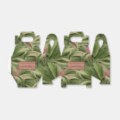 ヴィンテージトロピカルパーム植物水彩グリーン フェイバーボックス (折り畳みなし)