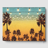 ヴィンテージトロピカルビーチパームハワイアン結婚ズ ゲストブック (裏面)