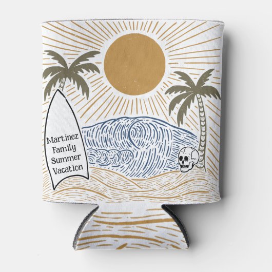 ヴィンテージトロピカルファミリー懇親会バケーションビーチ 缶クーラー (正面)