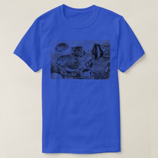ヴィンテージトロピカルフィッシュプリントTシャツ Tシャツ (デザイン正面)