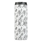 ヴィンテージトロピカルフルーツレモン花柄 タンブラー (裏面)