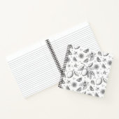 ヴィンテージトロピカルフルーツレモン花柄 ノートブック (内部)