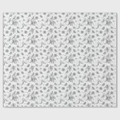 ヴィンテージトロピカルフルーツレモン花柄 ラッピングペーパー (フラット)