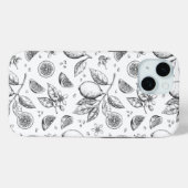ヴィンテージトロピカルフルーツレモン花柄 Case-Mate iPhoneケース (裏面 (横))