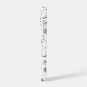 ヴィンテージトロピカルフルーツレモン花柄 iPhone 15ケース (左側面)