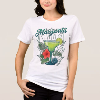 ヴィンテージトロピカルマルガリータカクテルビビットグラフィック トライブレンドＴシャツ