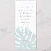 ヴィンテージトロピックスダブル結婚式 プログラム (裏面)