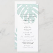 ヴィンテージトロピックスダブル結婚式 プログラム (正面/裏面)